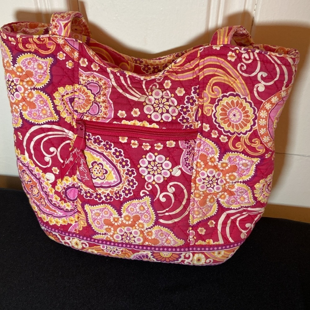 Vera Bradley Retired Raspberry Fizz Print Purse H… - image 1